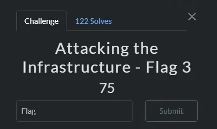 CloudSEK Attacking the Infrastructure Flag 3 challenge card labeled Web category
